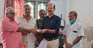 കേരള സ്റ്റേറ്റ് സർവീസ് പെൻഷനേഴ്സ് യൂണിയൻ മുണ്ടക്കയം യൂണിറ്റിന്റെ  അംഗത്വ വിതരണം